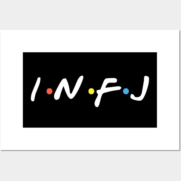 INFJ Cool Present Gift Idea Retro Vintage Wall Art by FanaticTee